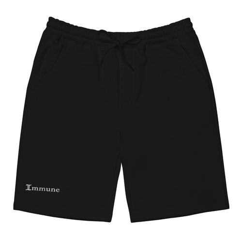 Embroidered Immune fleece shorts