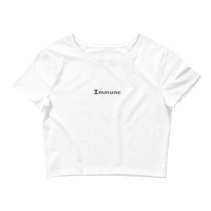 Embroidered Immune Crop Top
